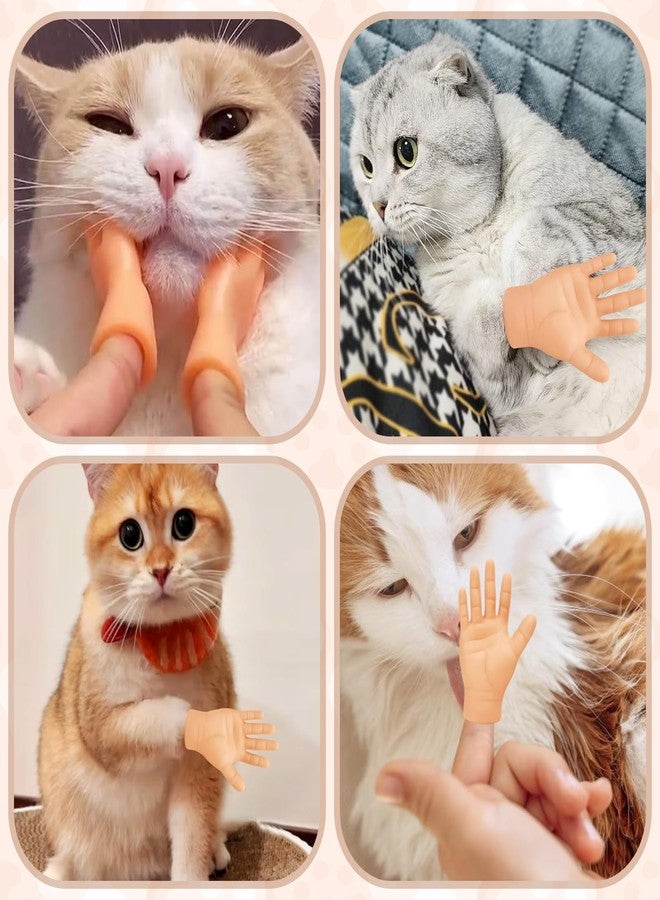 LYCBTC 5Pcs Tiny Hands Puppet Funny Tiny Hands for Fingers, Rubber Mini Hands Tiny Hands for Cats, Cute Little Hand Finger for Gag Performance Party Favors - Image 4